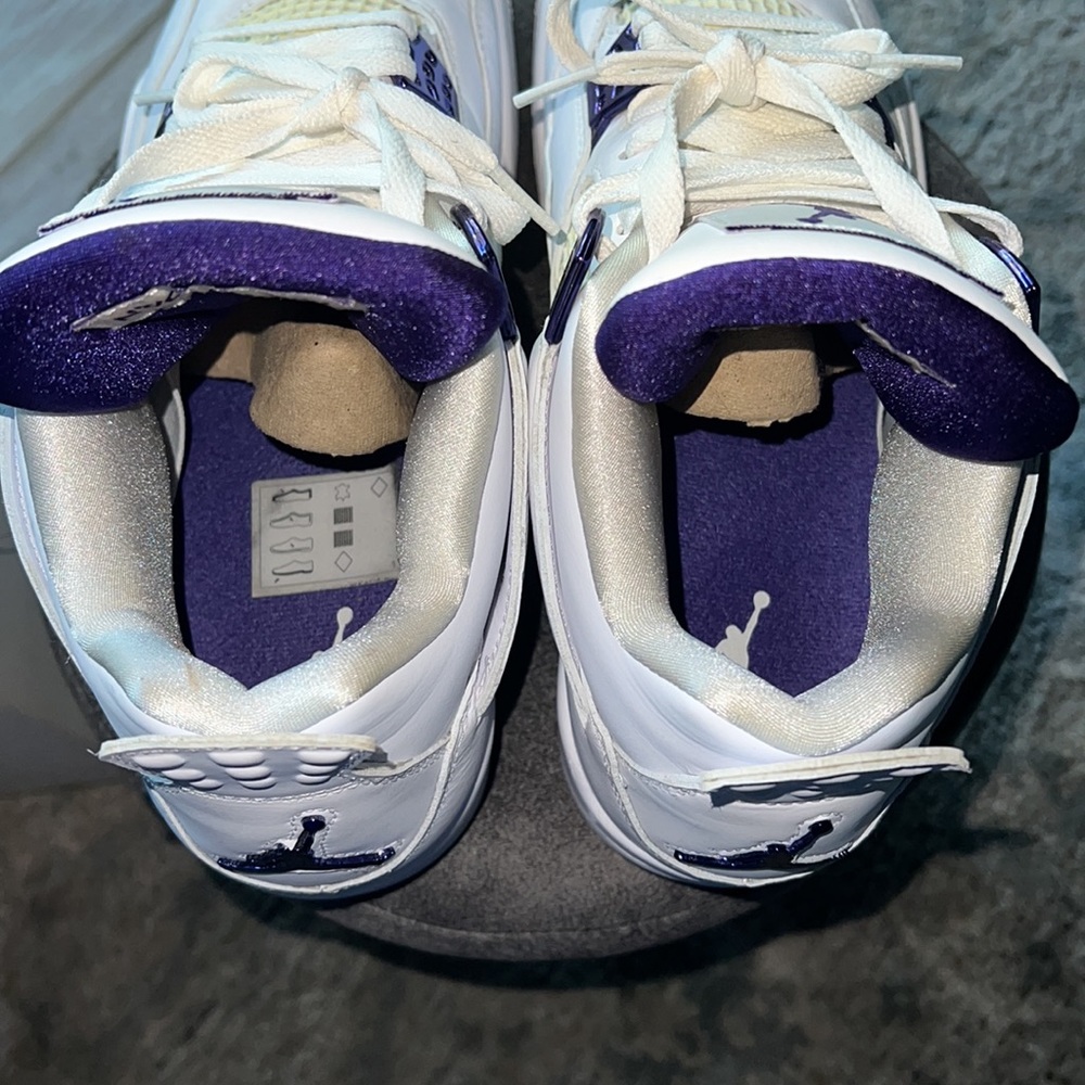 Retro Metallic Jordan 4 Purple Sz-8/9.5-10 - Picture 5 of 10